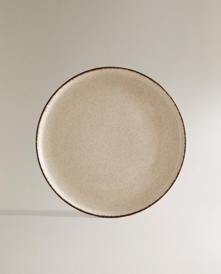 PLATO LLANO PORCELANA FILO ENVEJECIDO PLATO LLANO PORCELANA FILO ENVEJECIDO