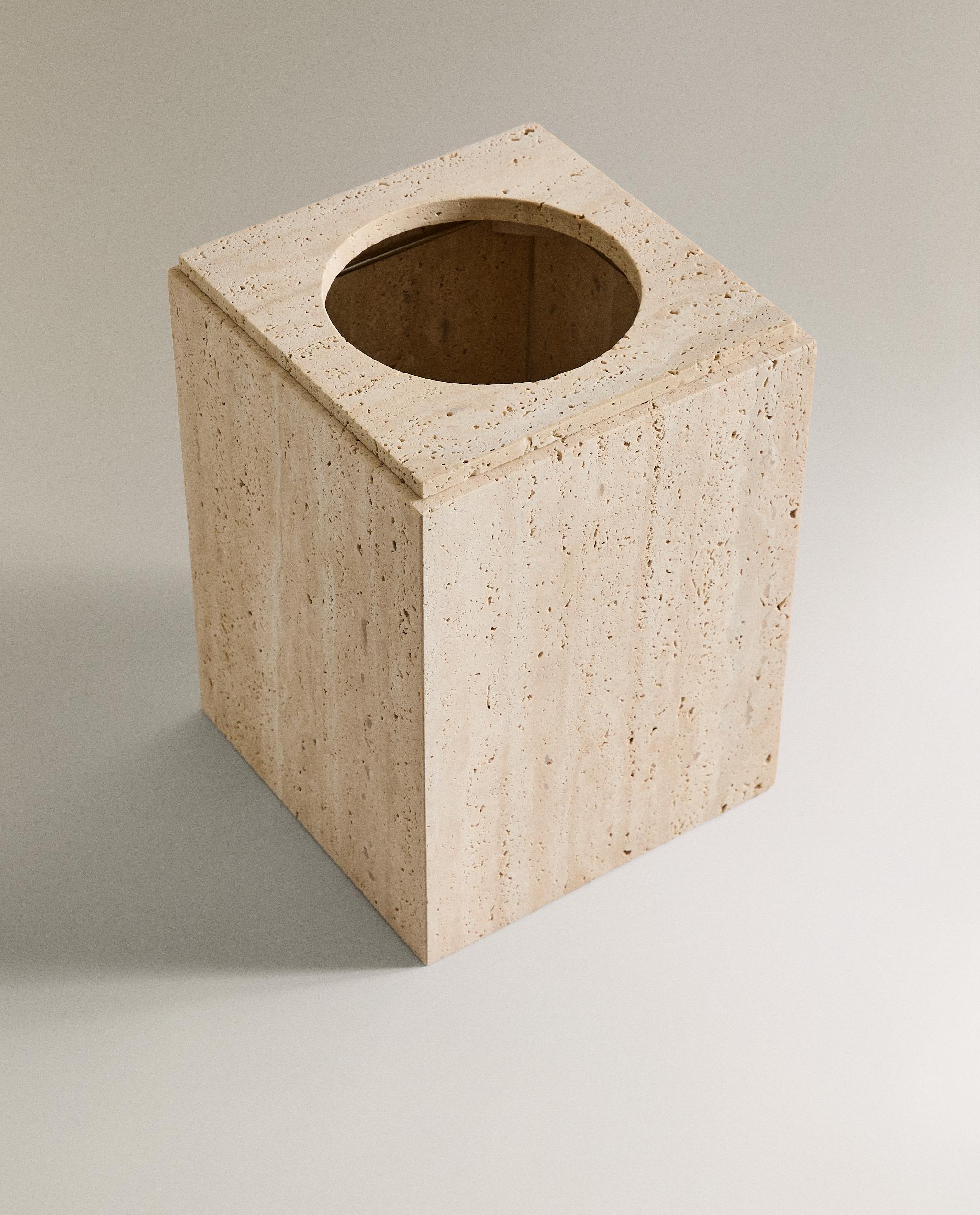 BEIGE MARBLE BATHROOM BIN product thumbnail 3