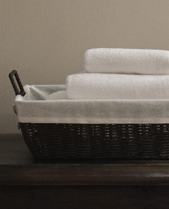 IRONING BASKET WITH COTTON LINING