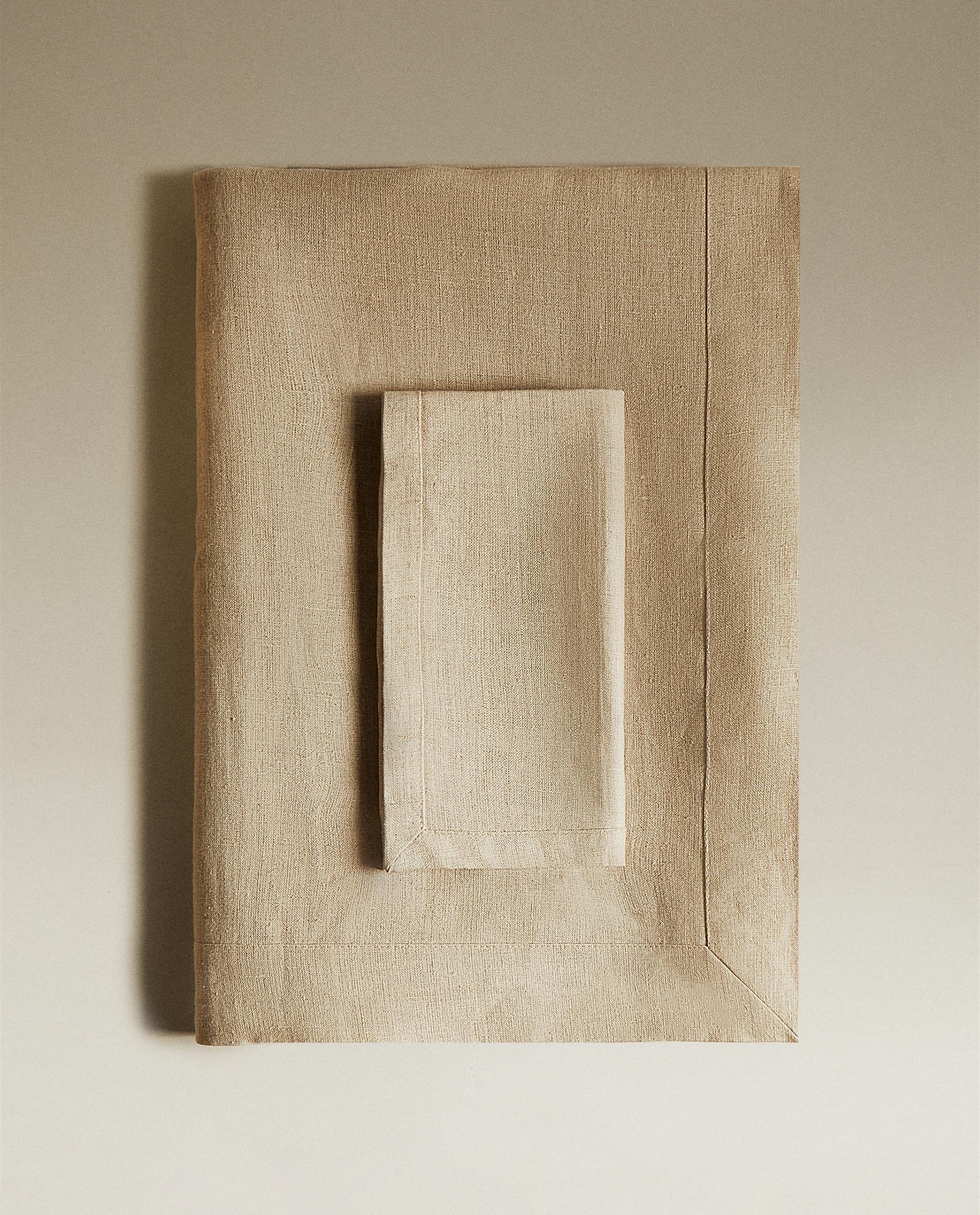 PLAIN-COLOURED LINEN TABLECLOTH product thumbnail 5