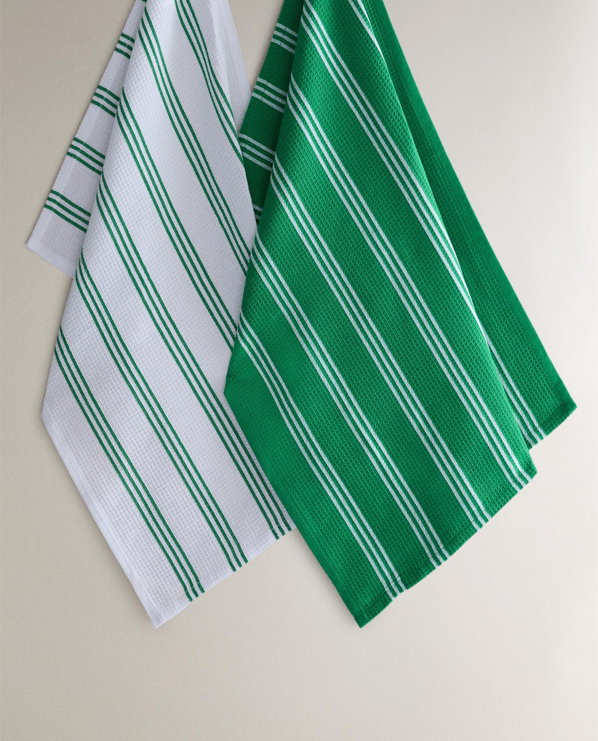 PACK OF STRIPED TEA TOWELS (PACK OF 2) product thumbnail 3