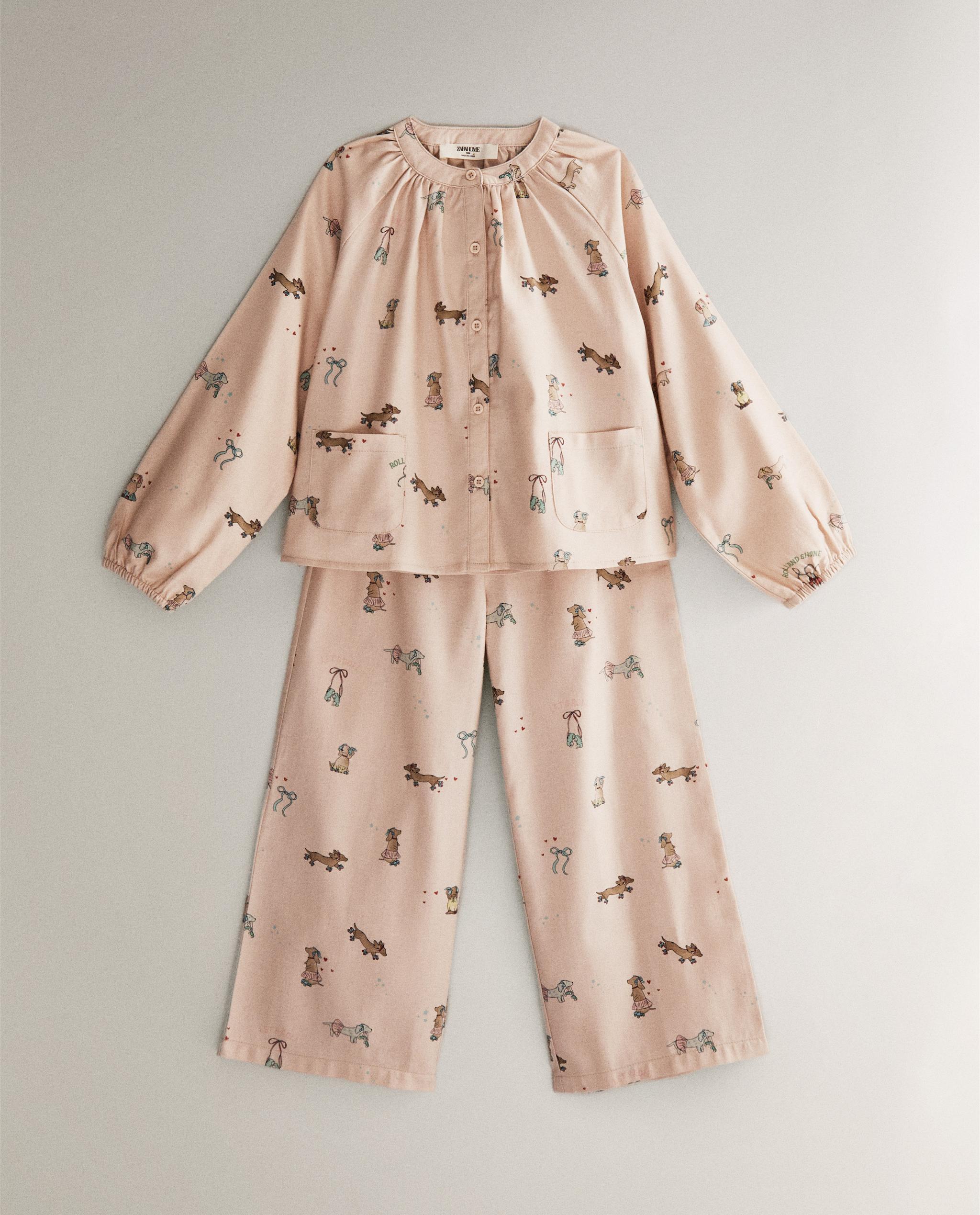 キッズ フランネル スケート犬 パジャマセット | Zara Home 日本