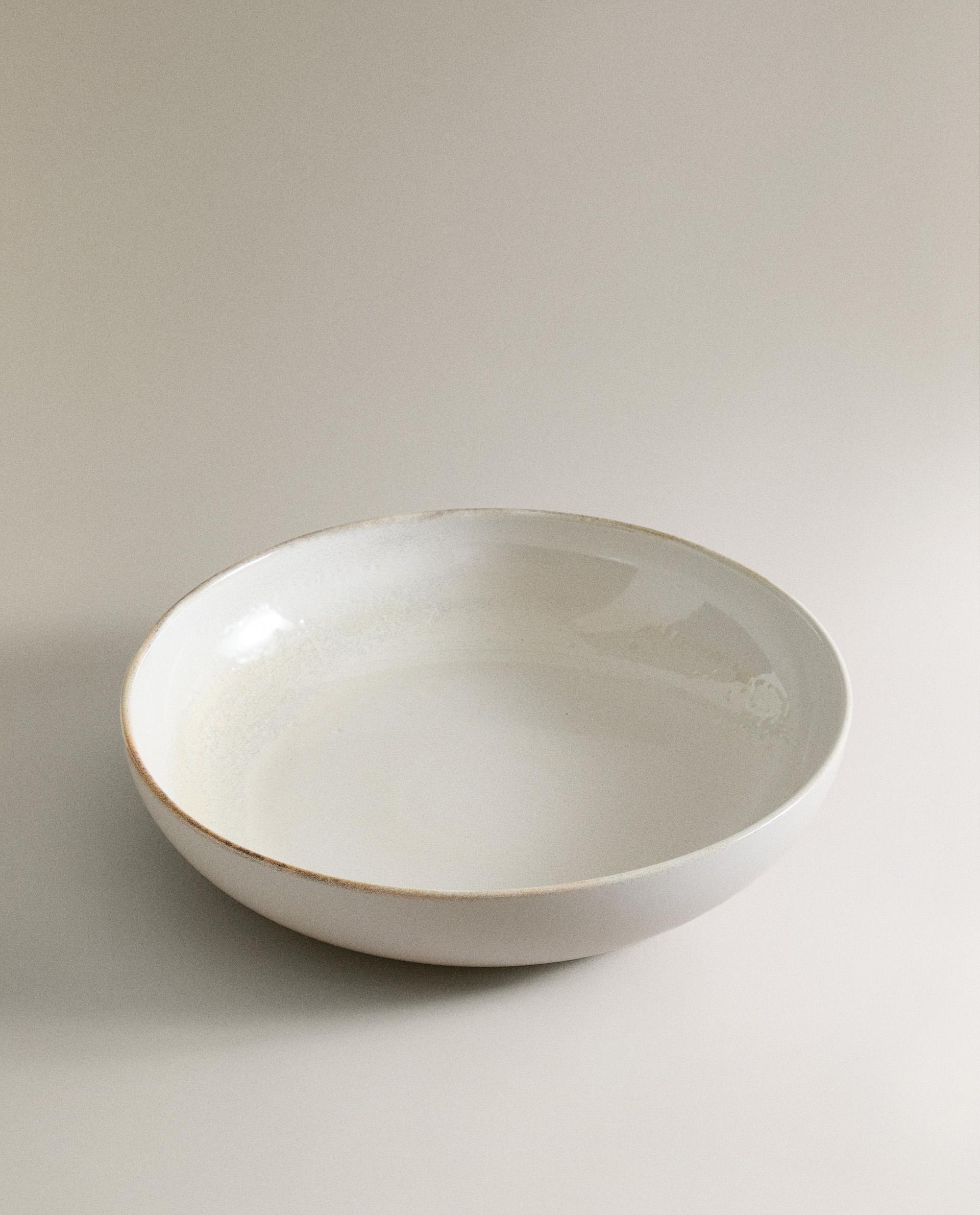 LARGE ECRU SALAD BOWL product thumbnail 5