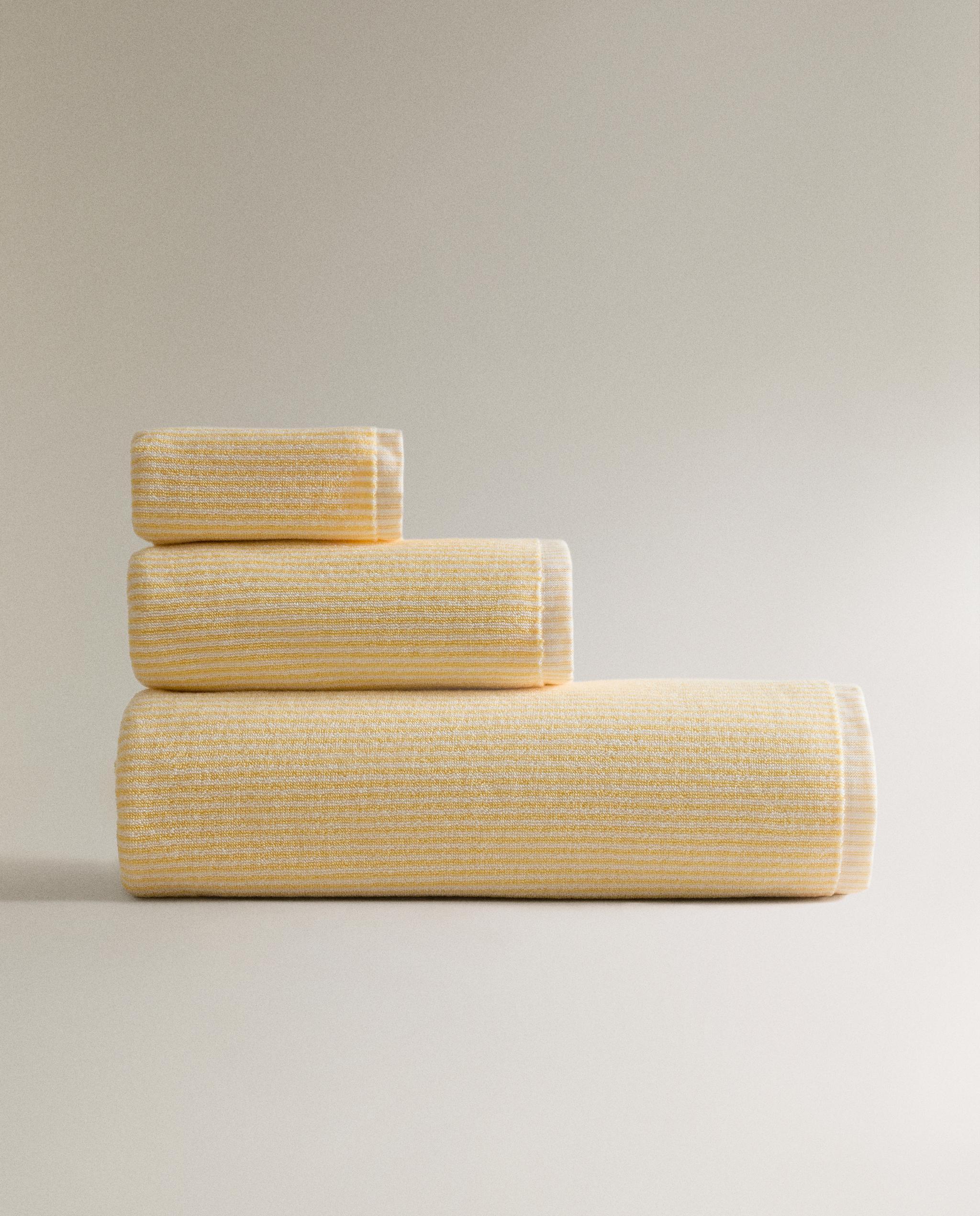 STRIPED COTTON BATH TOWEL product thumbnail 3