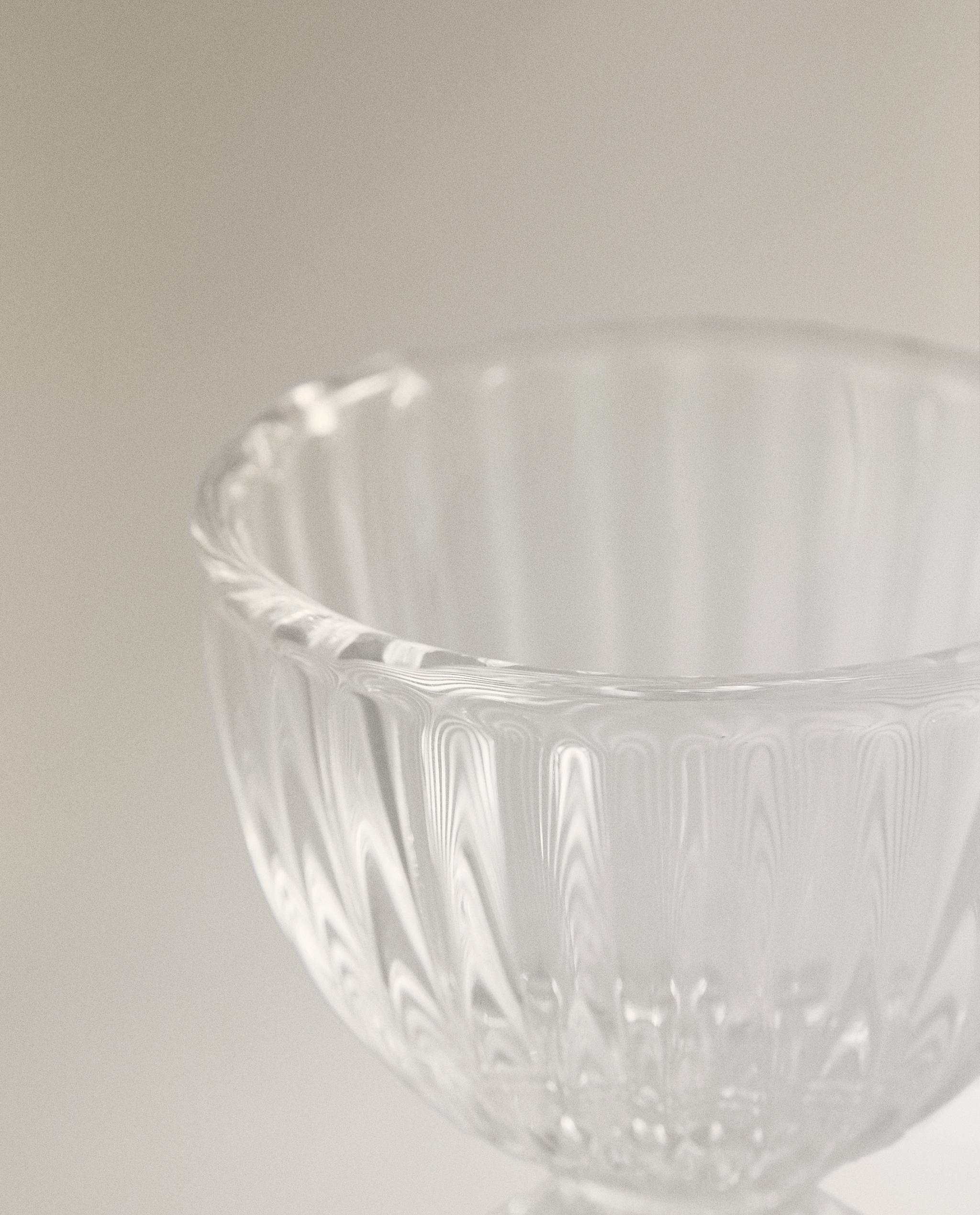 GLASS EGG CUP WITH RAISED GEOMETRIC DESIGN product thumbnail 6