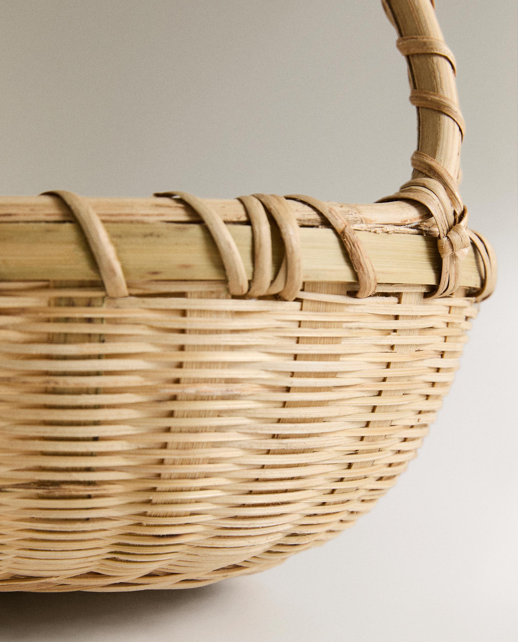 DOUBLE HANDLE BAMBOO BASKET product thumbnail 3
