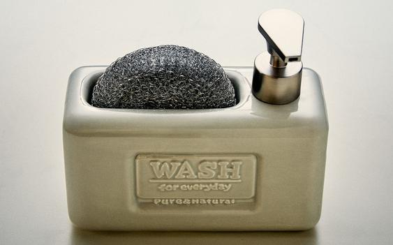 WASHING-UP LIQUID DISPENSER WITH CONTAINER