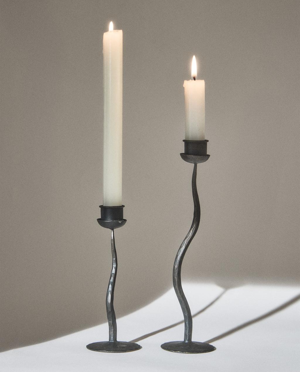 WAVY IRON CANDLESTICK WAVY IRON CANDLESTICK