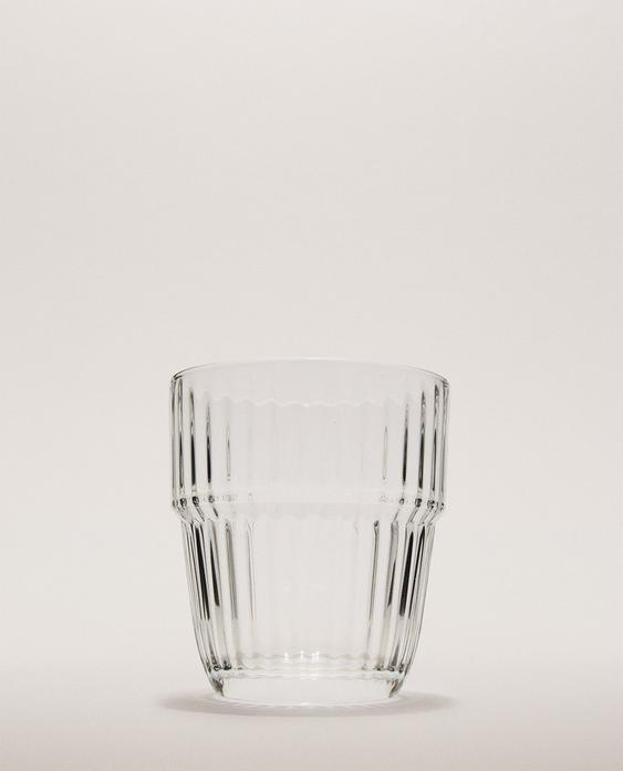 RAISED DESIGN GLASS TUMBLER RAISED DESIGN GLASS TUMBLER