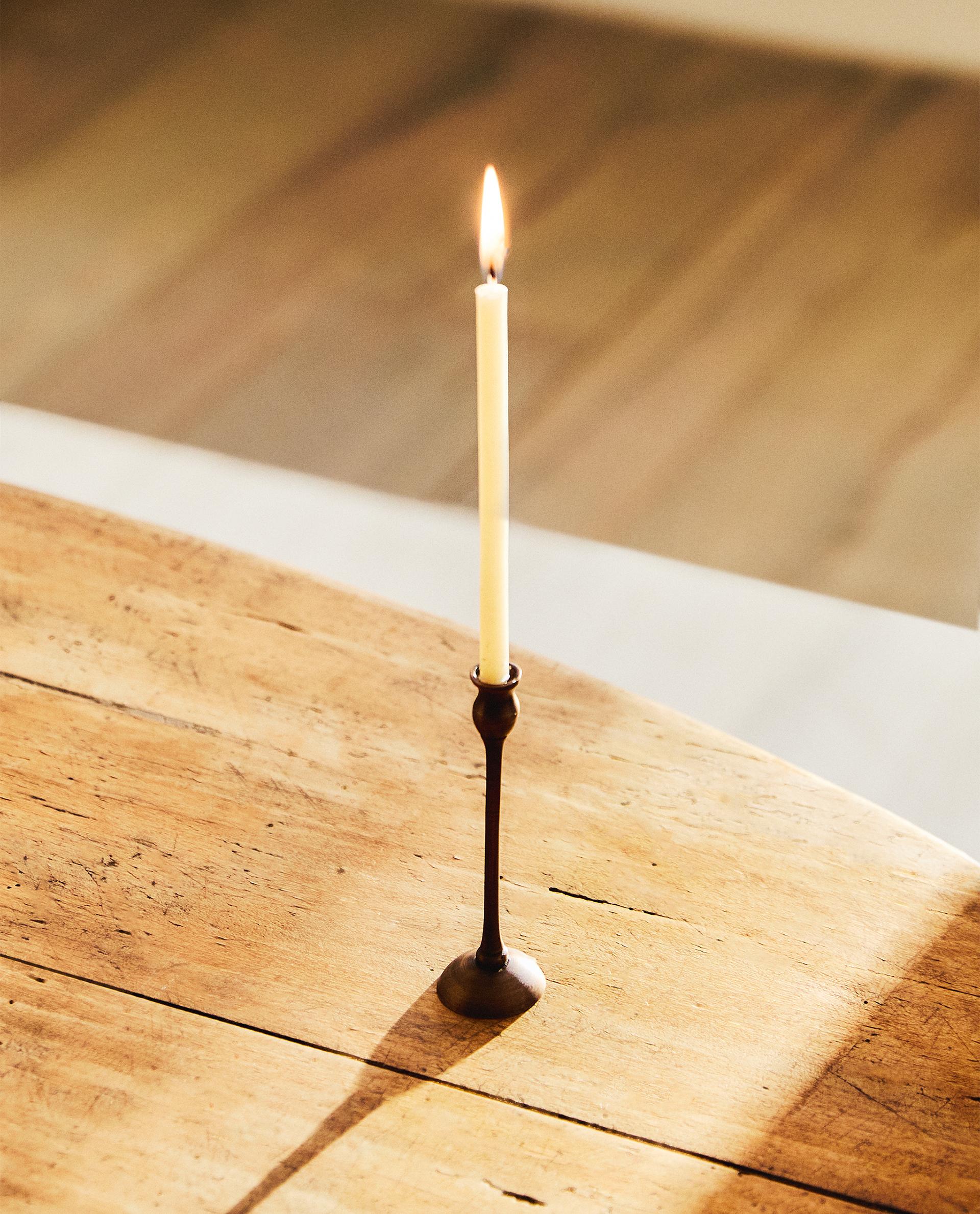 MINI GEOMETRIC BRASS CANDLESTICK