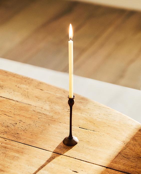 MINI GEOMETRIC BRASS CANDLESTICK