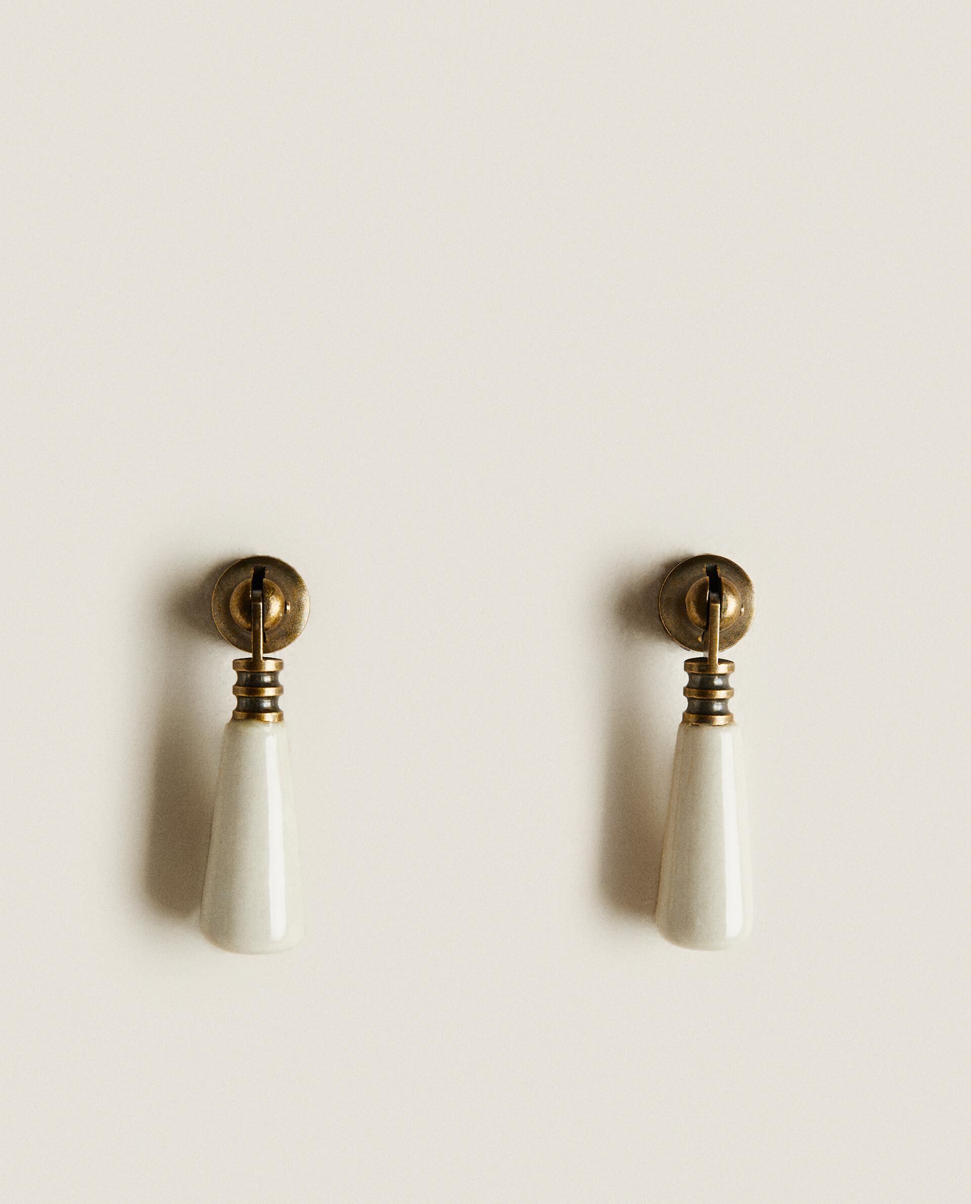 PACK OF DROPLET CERAMIC HANDLES (PACK OF 2) product thumbnail 5