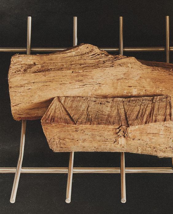 벽난로 장작용 스틸 받침대