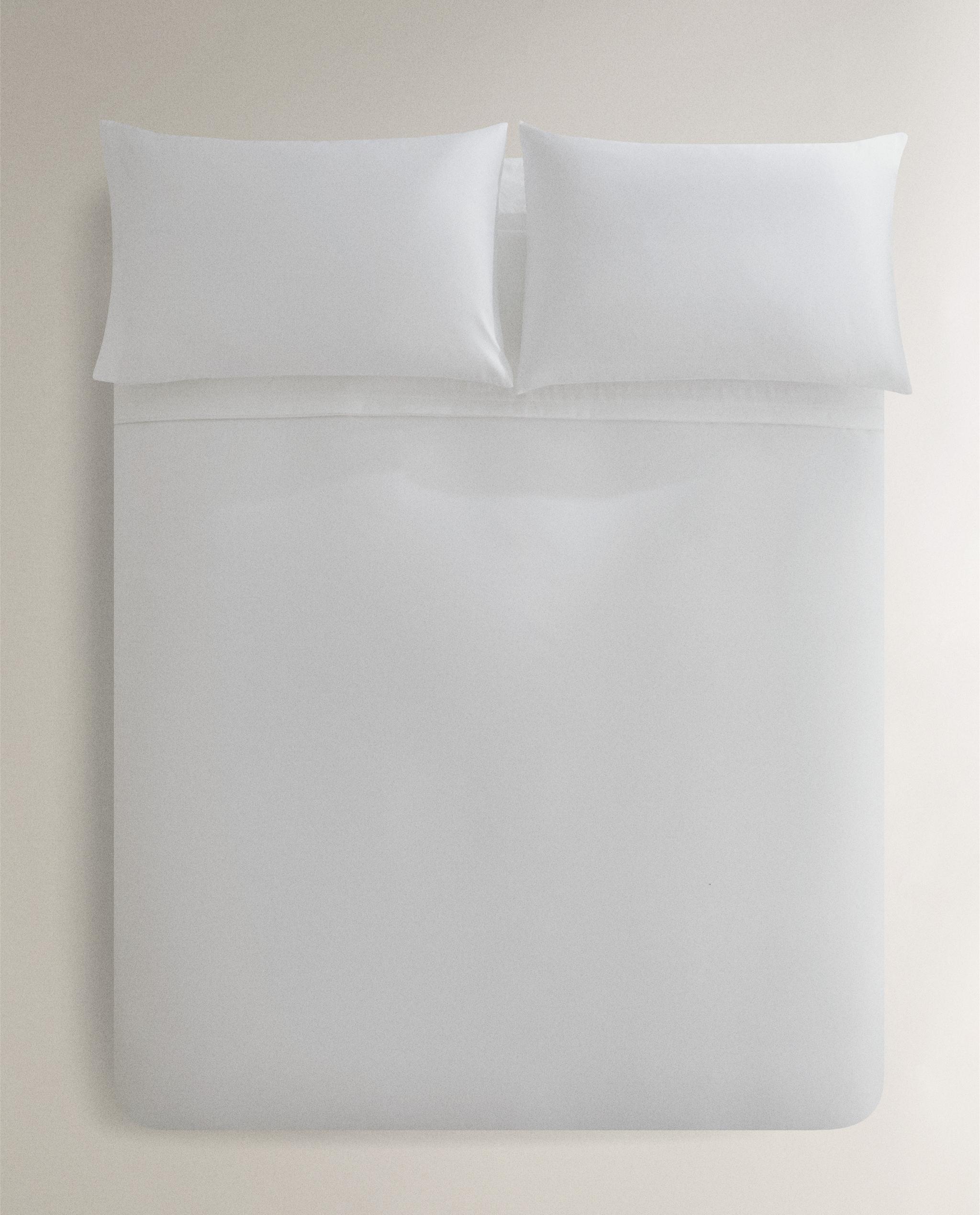 COTTON SATEEN DUVET COVER WITH PLEATED BORDER (1000 THREAD COUNT) product thumbnail 2