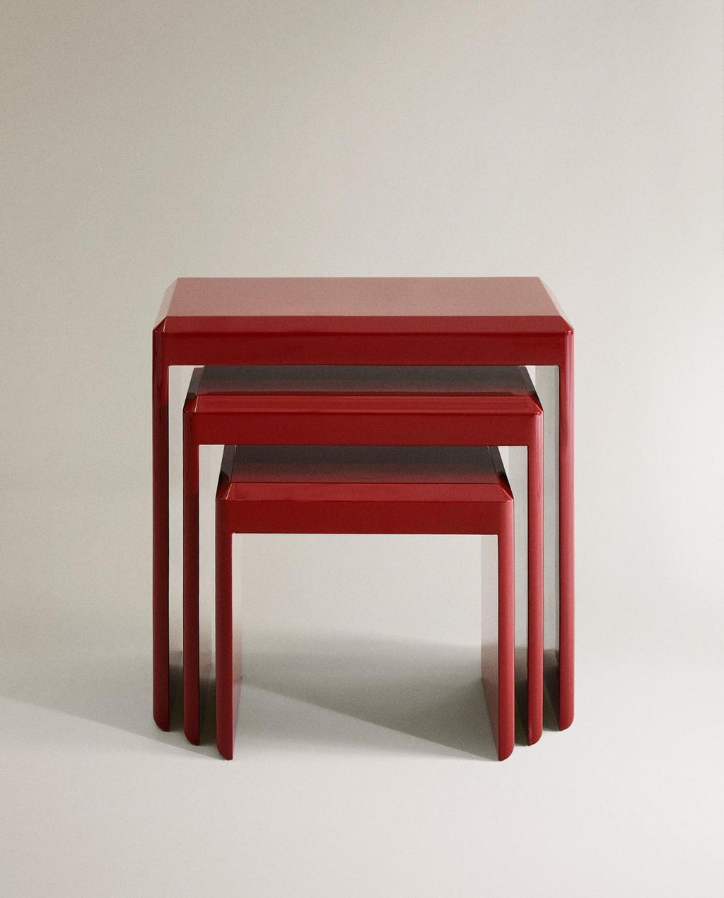 LACQUERED NESTING TABLES (SET OF 3) | COLIN KING