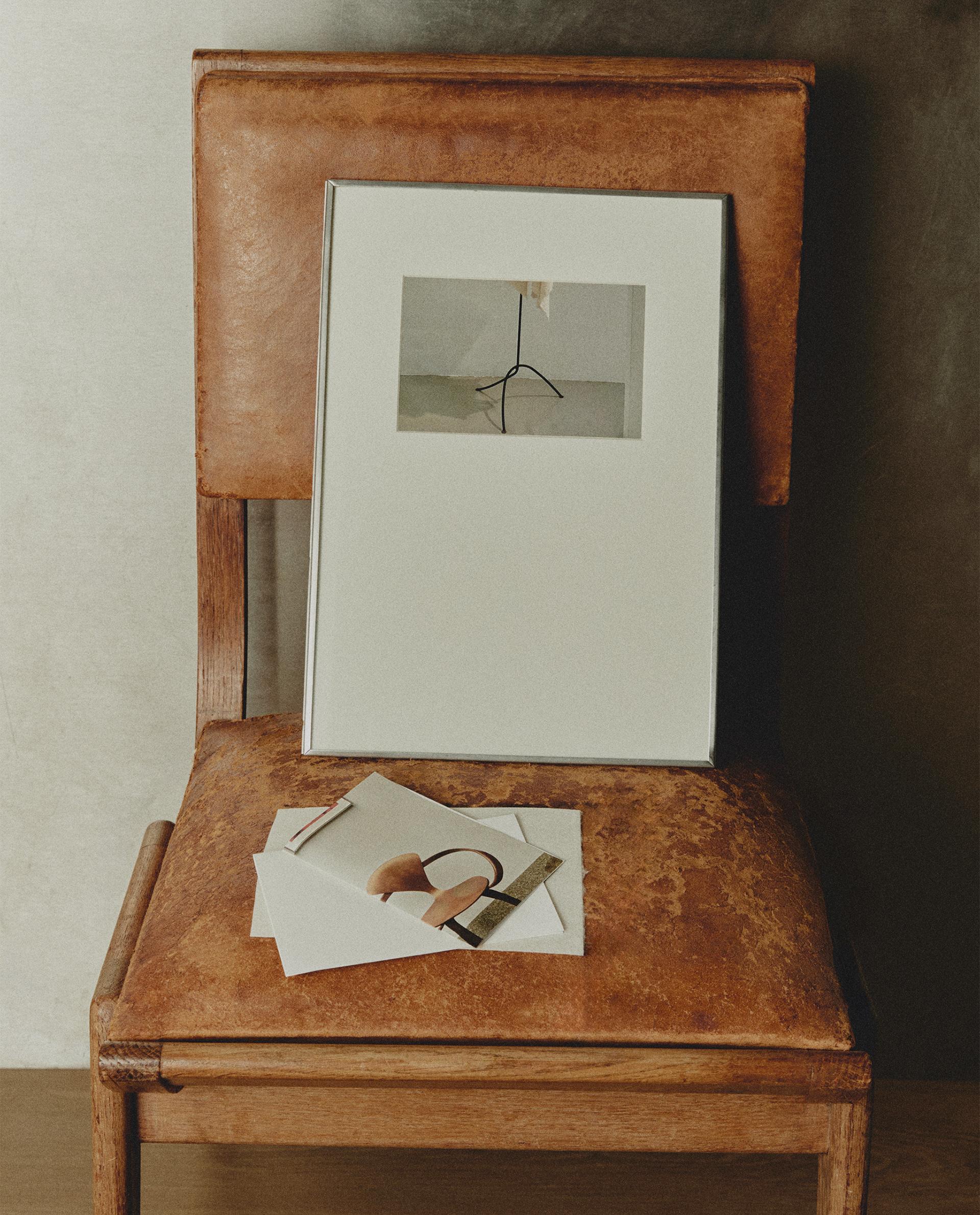 zara メタル エッジ XLサイズ フォトフレーム 絵画 アート zara メタル