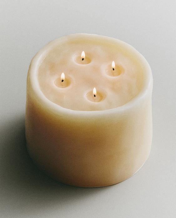 DECORATIVE BEIGE CANDLE