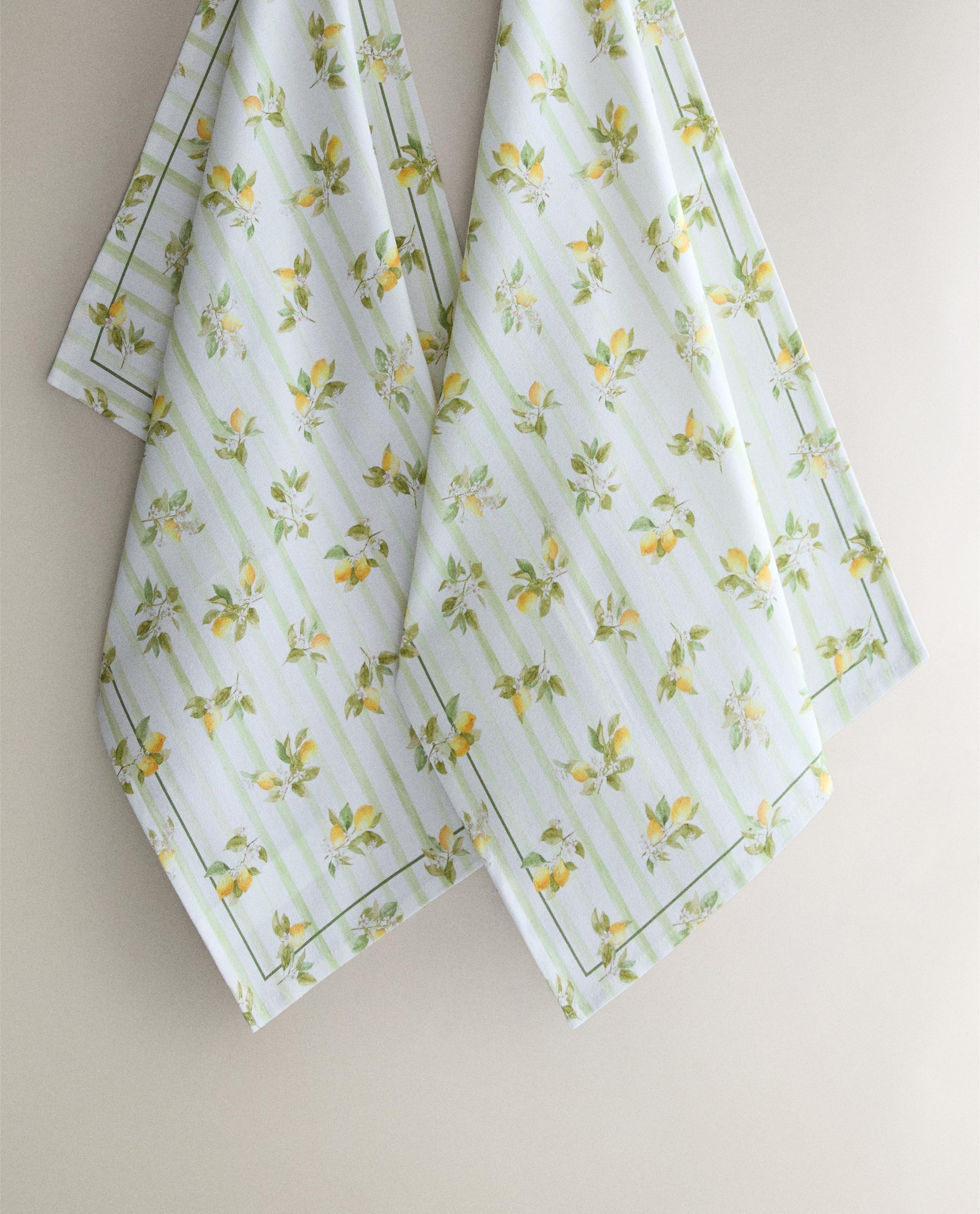 PACK OF COTTON LEMON TEA TOWELS (PACK OF 2) product thumbnail 3