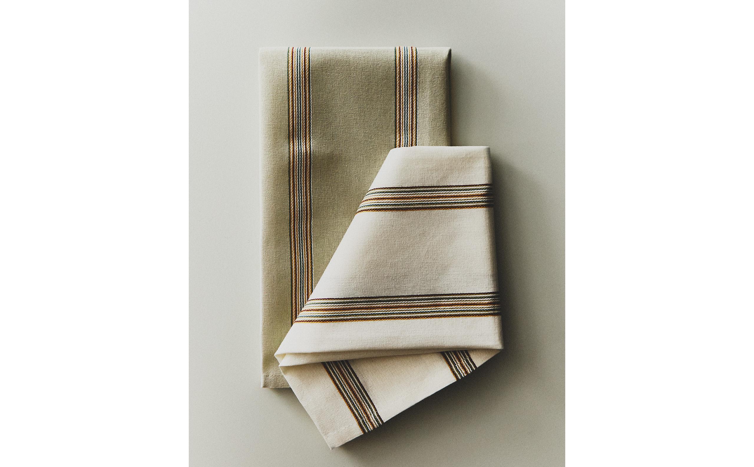 ストライプ キッチンクロス x 2 | Zara Home 日本/Japan