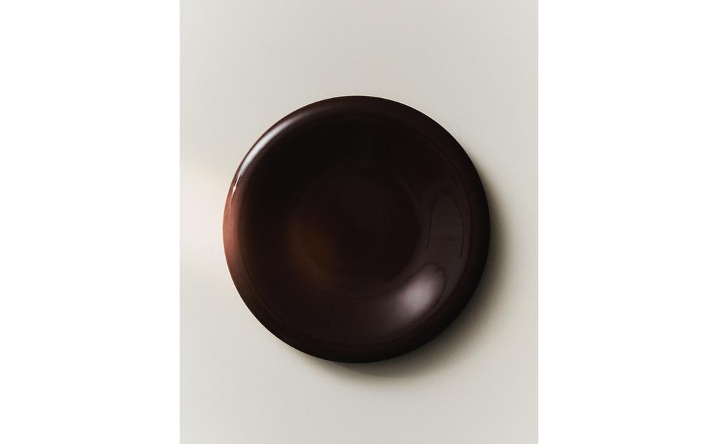 ENAMELLED STONEWARE DESSERT PLATE