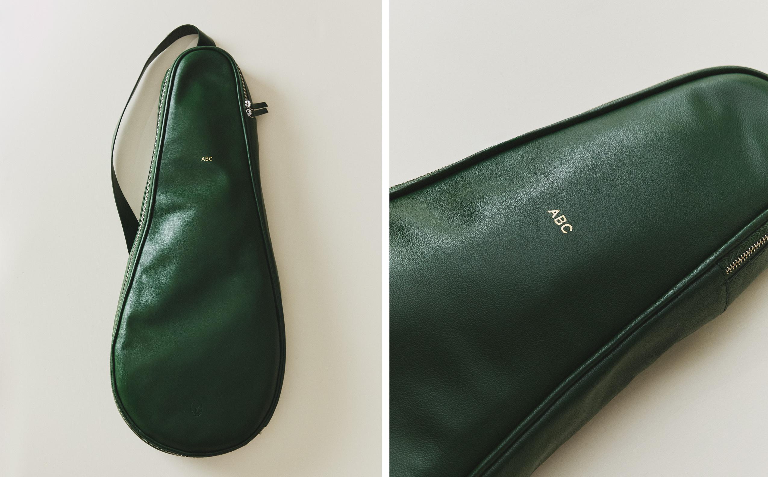 LEATHER TENNIS RACKET CASE