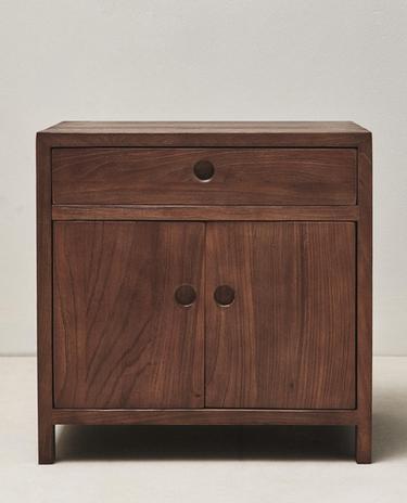 TABLE DE CHEVET EN BOIS D'ORME