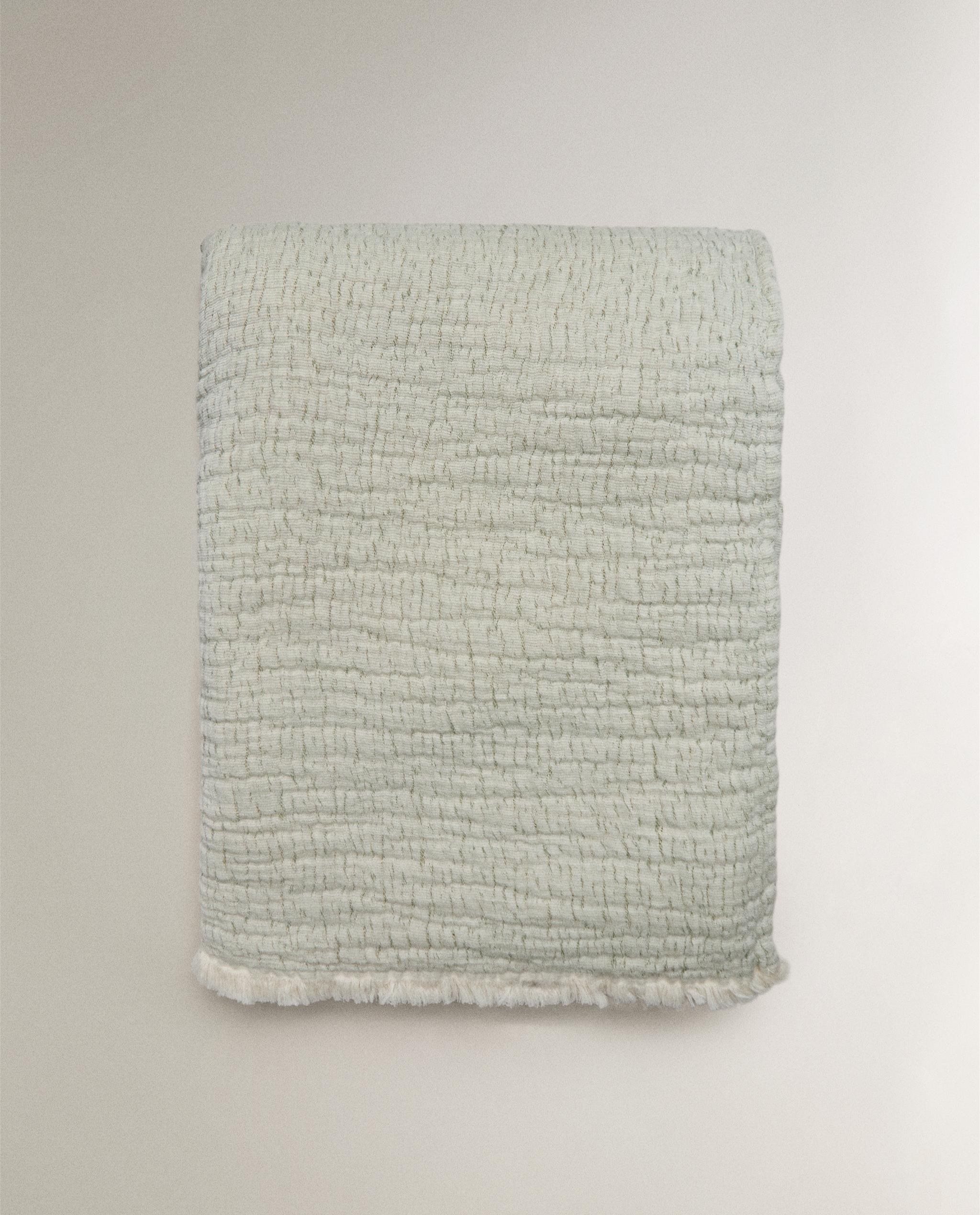 TEXTURED JACQUARD BLANKET | Zara Home United States of America
