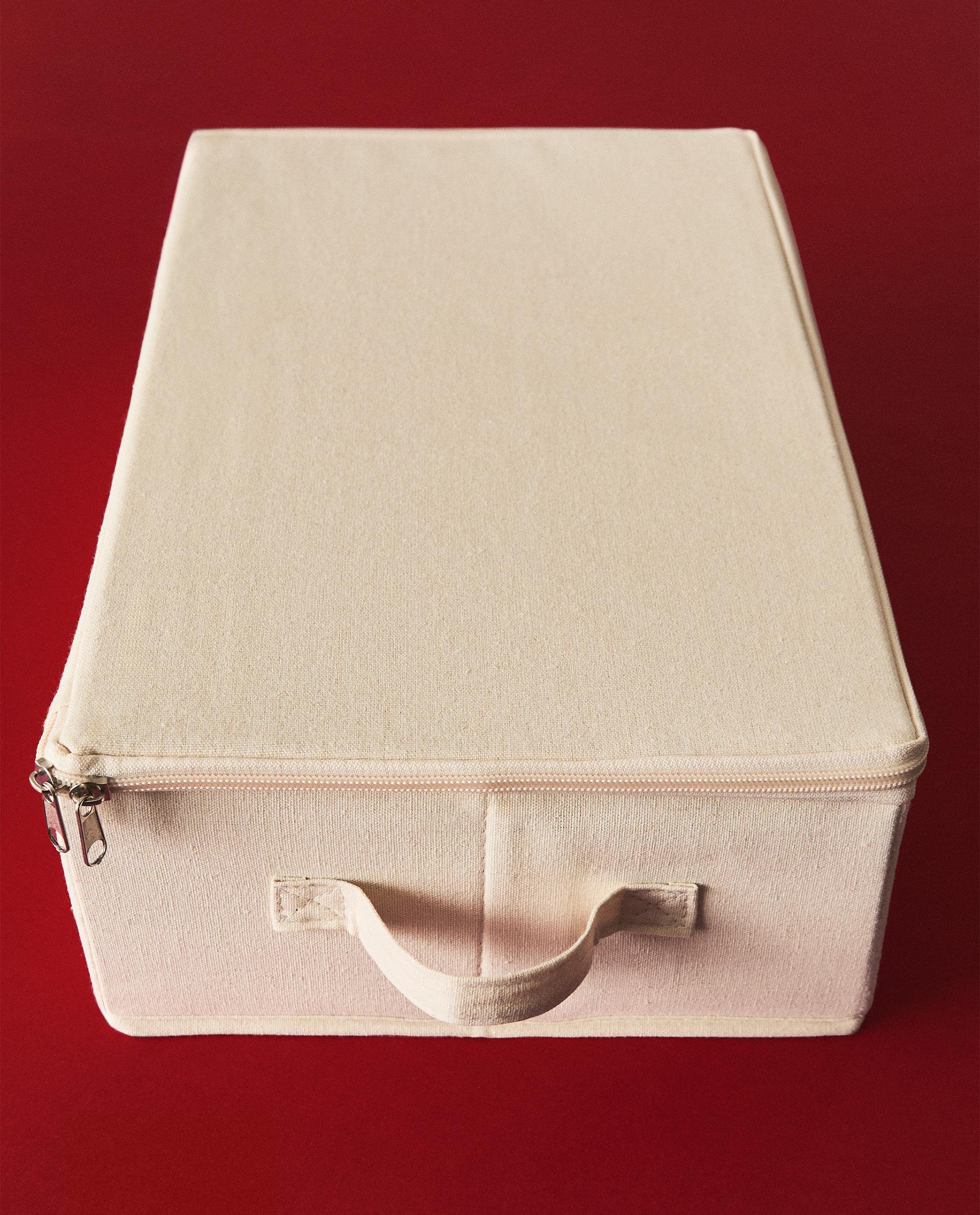 FOLDABLE STORAGE BOX WITH LID