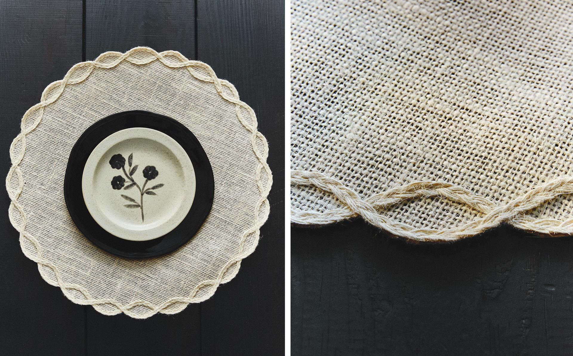 SET DE TABLE DÉTAIL CHAÎNETTE