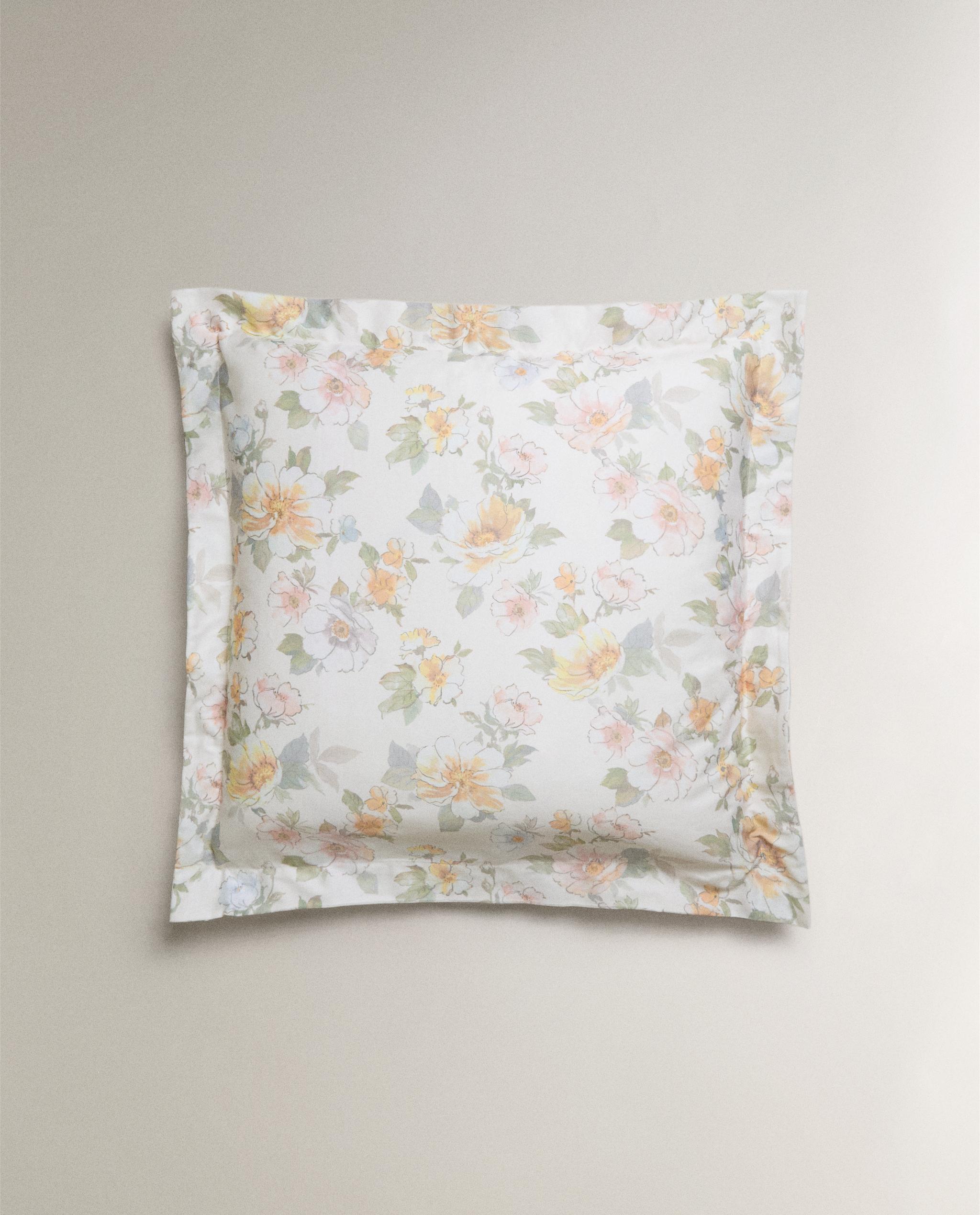 FLORAL SATEEN PILLOWCASE product thumbnail 2