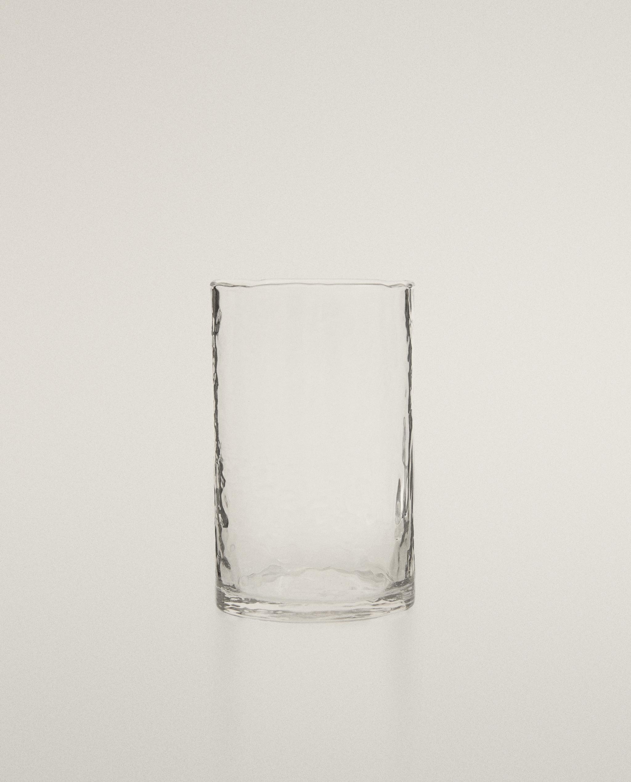 HAMMERED DESIGN GLASS SOFT DRINK TUMBLER product thumbnail 8