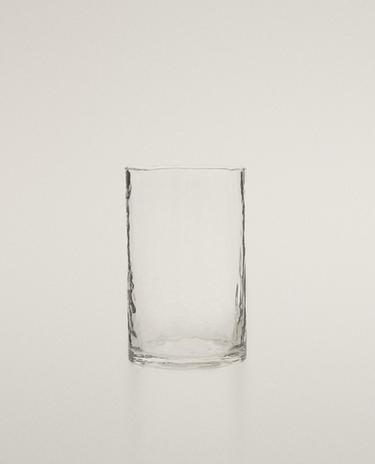 SZKLANKA DO NAPOJÓW Z MŁOTKOWANEGO SZKŁA