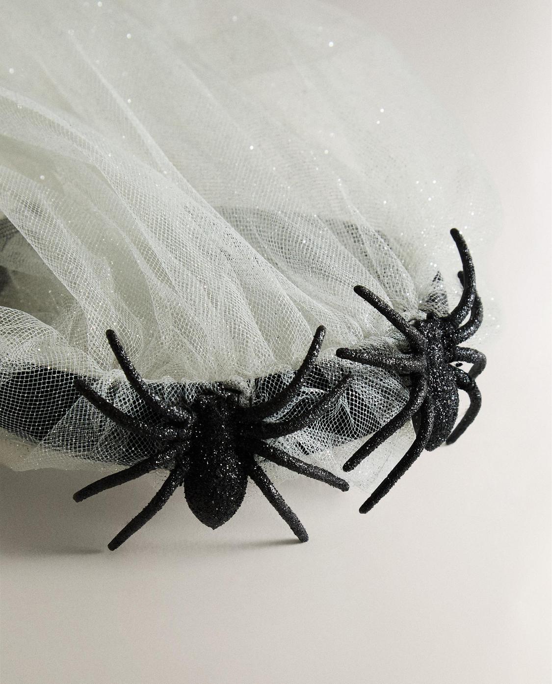 ZARA HALLOWEEN SPIDERS HEAD BAND Halloween Spider Hat Spider Fascinator Creepy Spider and Web  main image 3