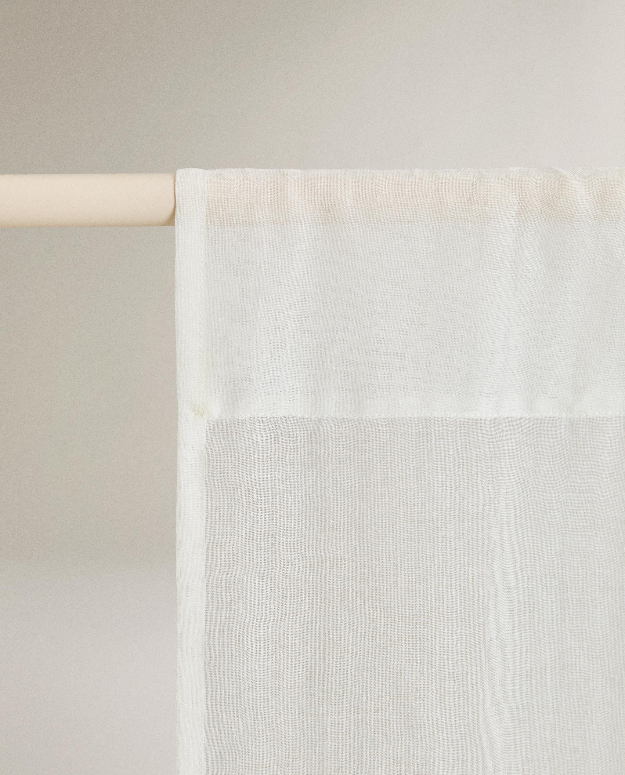 ZARA  シアー　カーテン DOUBLE-WIDE LOW OPACITY CURTAIN | Zara Home United States of America