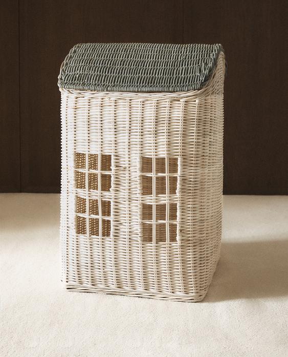 KIDS' RATTAN HOUSE BASKET KIDS' RATTAN HOUSE BASKET