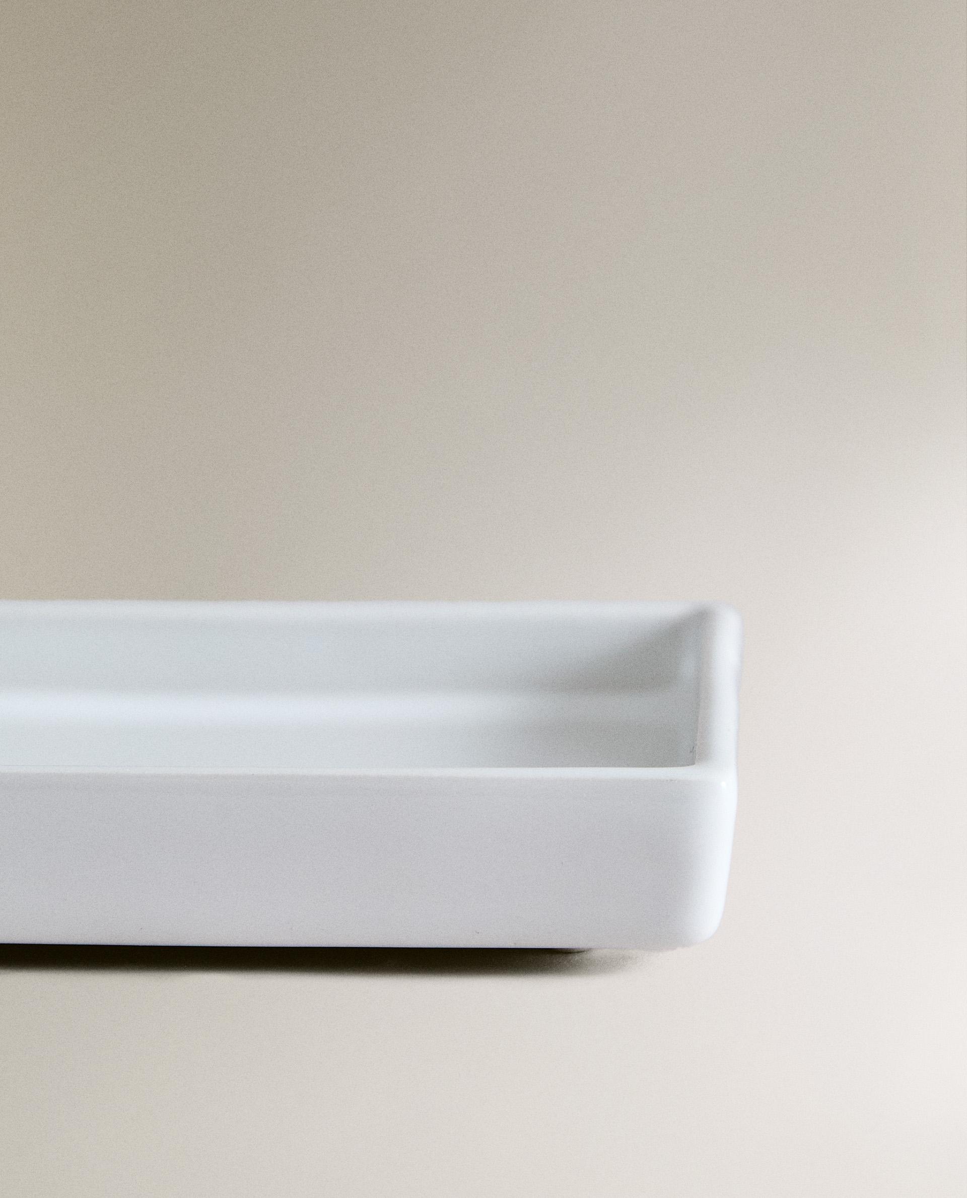 WHITE EARTHENWARE BATHROOM TRAY product thumbnail 8