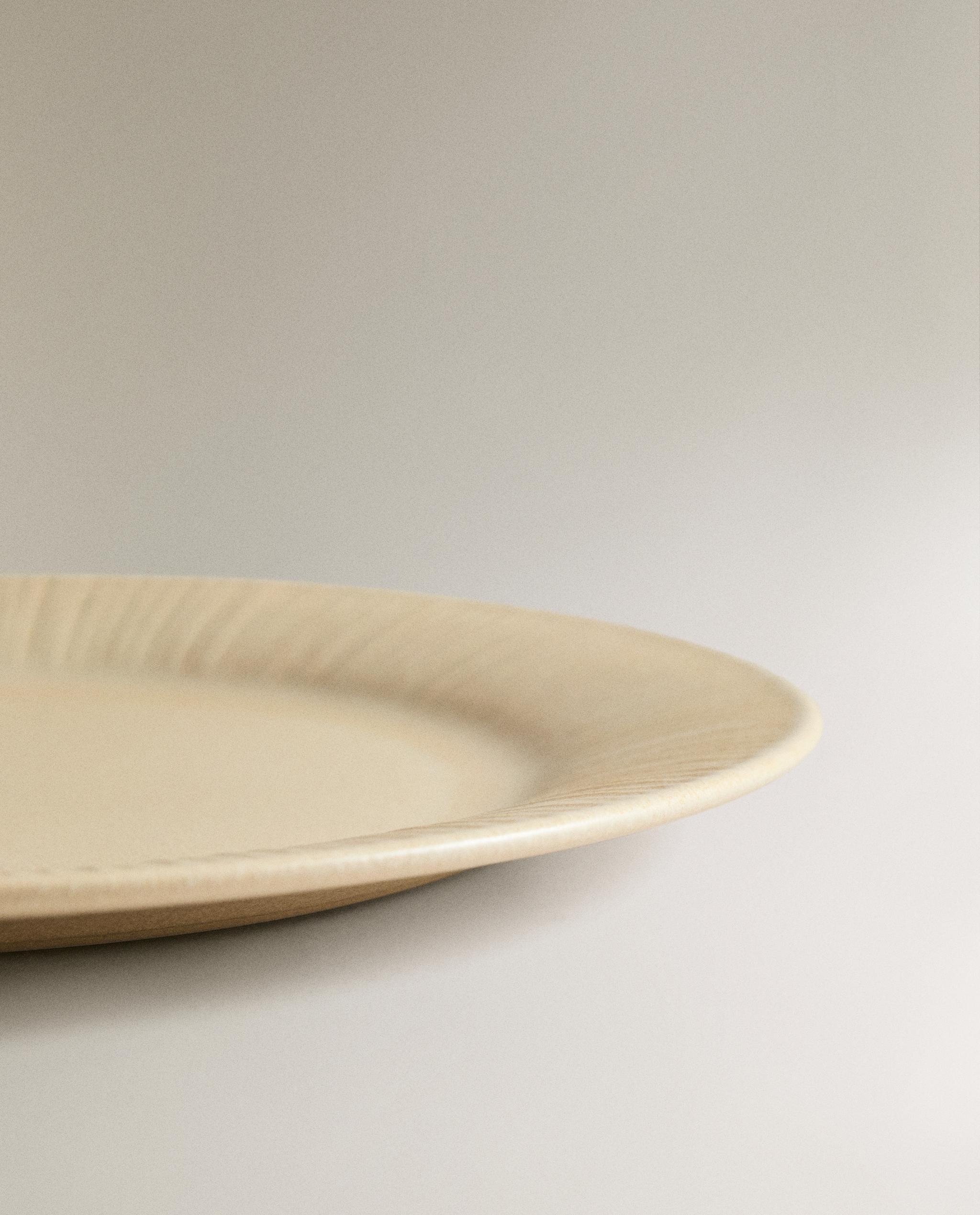 SCORED STONEWARE DINNER PLATE product thumbnail 4
