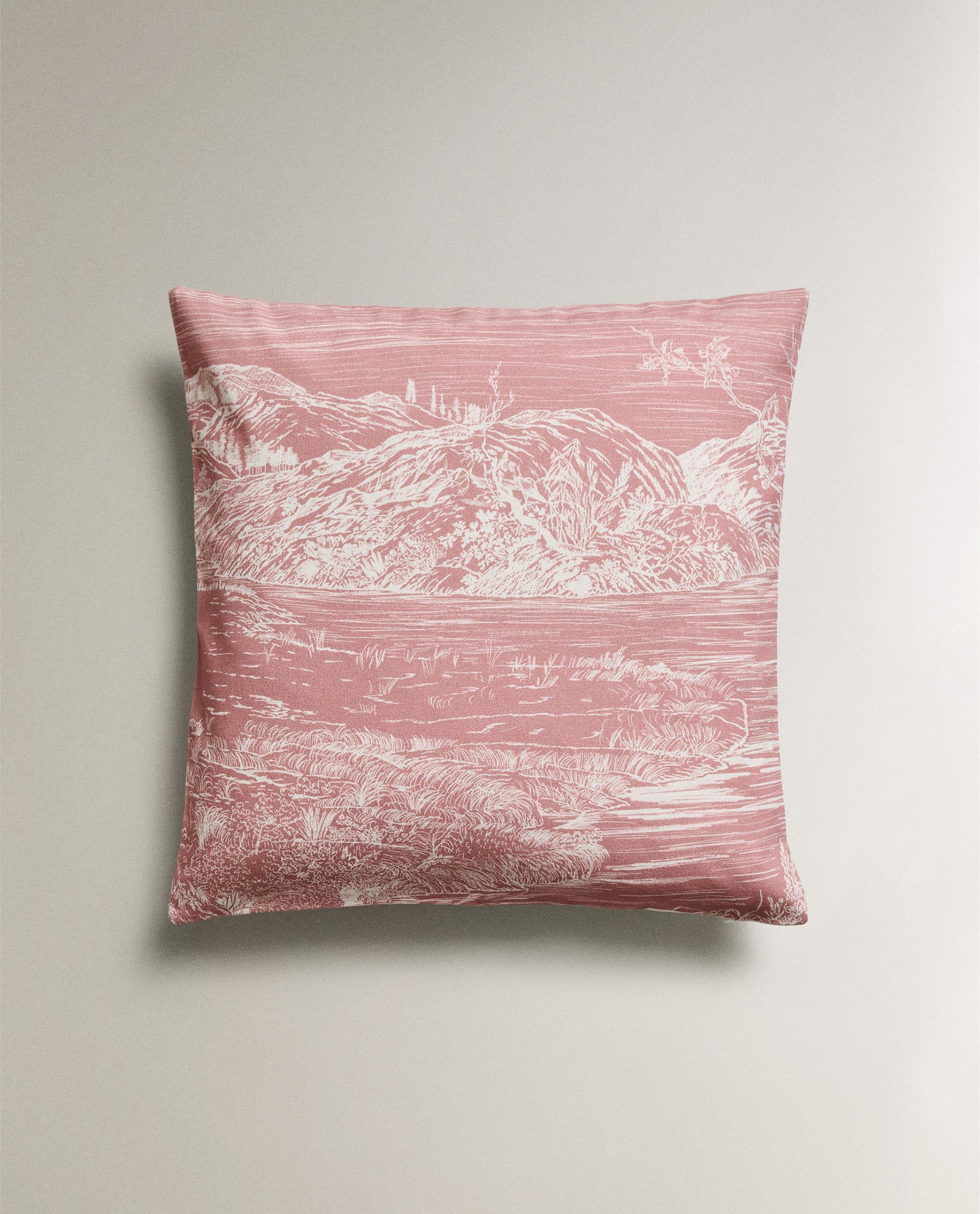 風景柄 コットン クッション カバー | Zara Home 日本/Japan