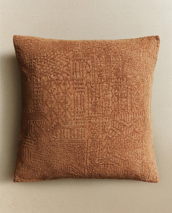 CAPA DE ALMOFADA COM JACQUARD