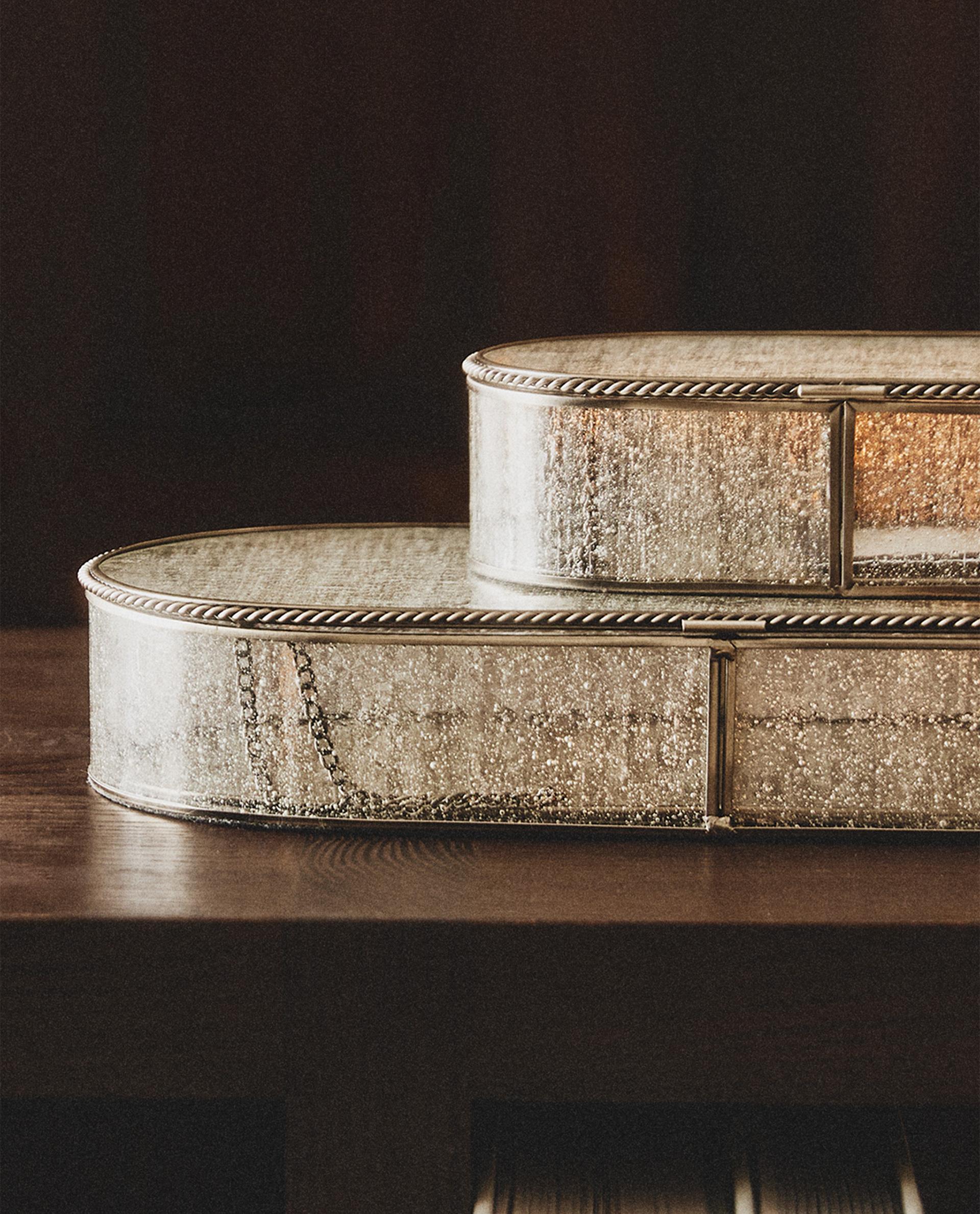 新品 ZARA  大きいサイズ ミラージュエリーボックス ウッドミラー ジュエリーボックス | Zara Home 日本/Japan