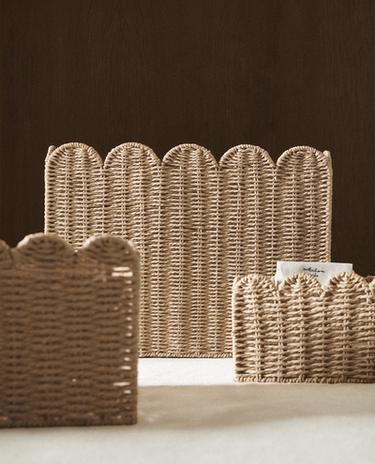 LARGE SCALLOPED BASKET