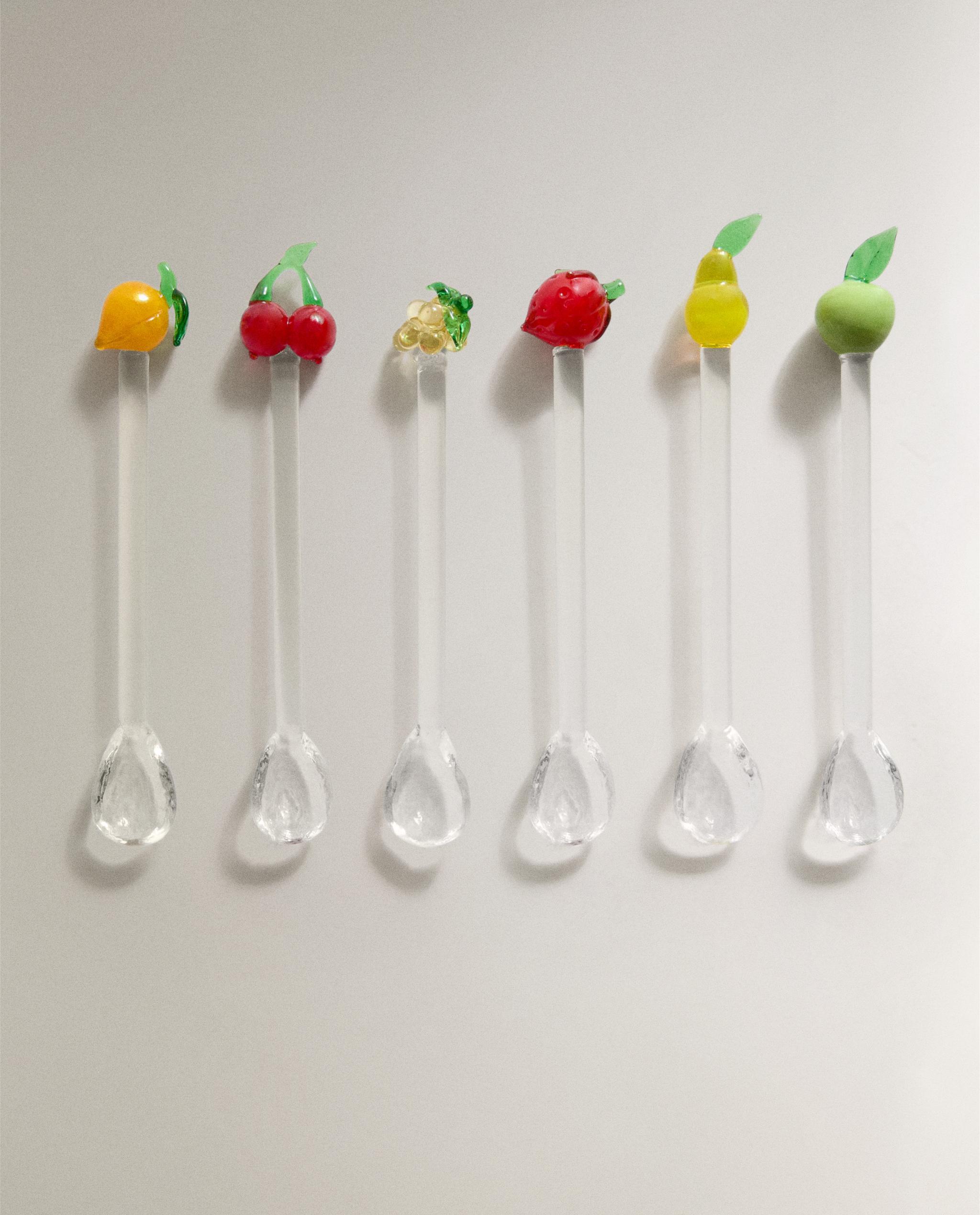 PACK OF GLASS FRUIT DESSERT SPOONS (PACK OF 6) product thumbnail 2