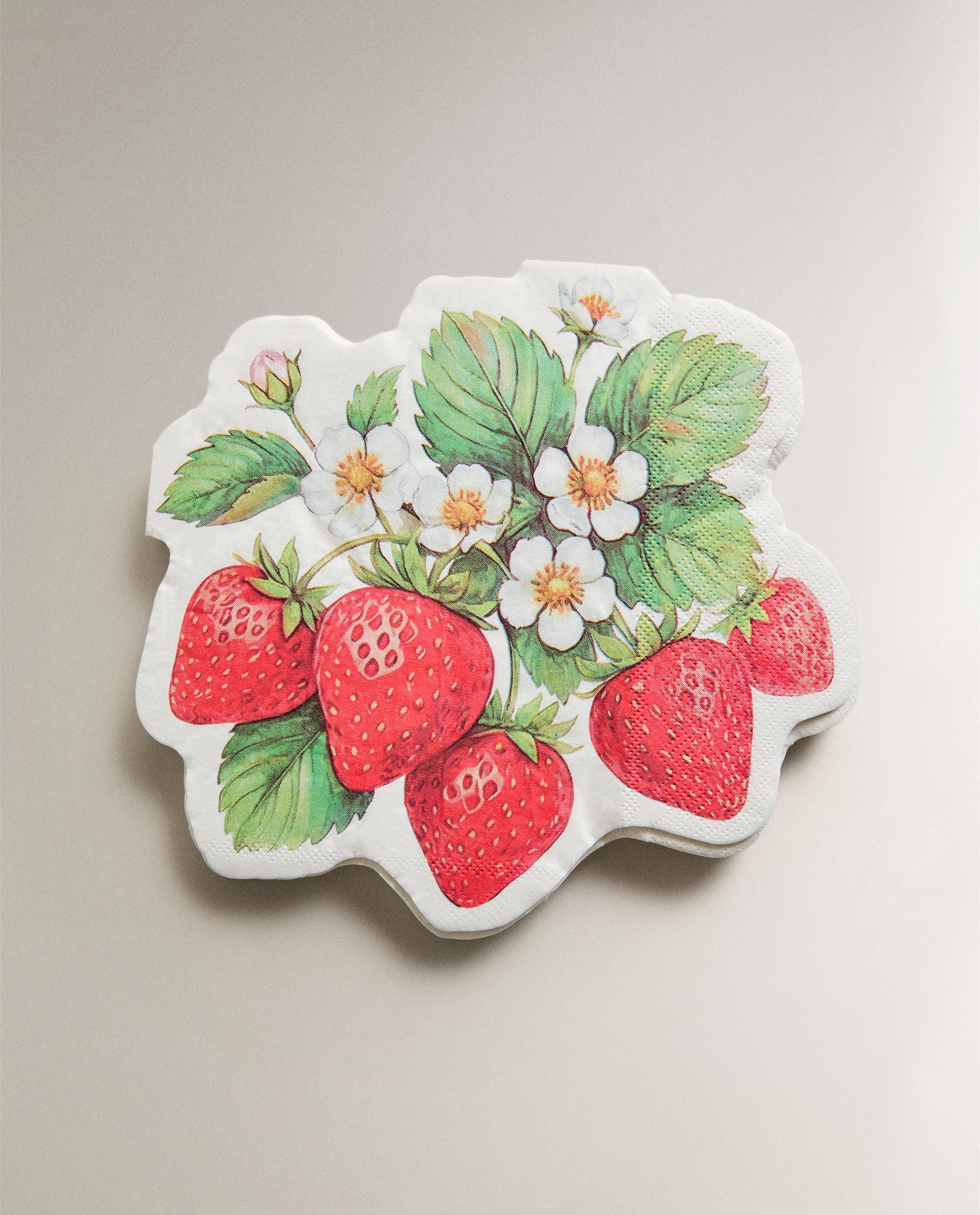 PACK OF STRAWBERRY PAPER NAPKINS (PACK OF 20) product thumbnail 2