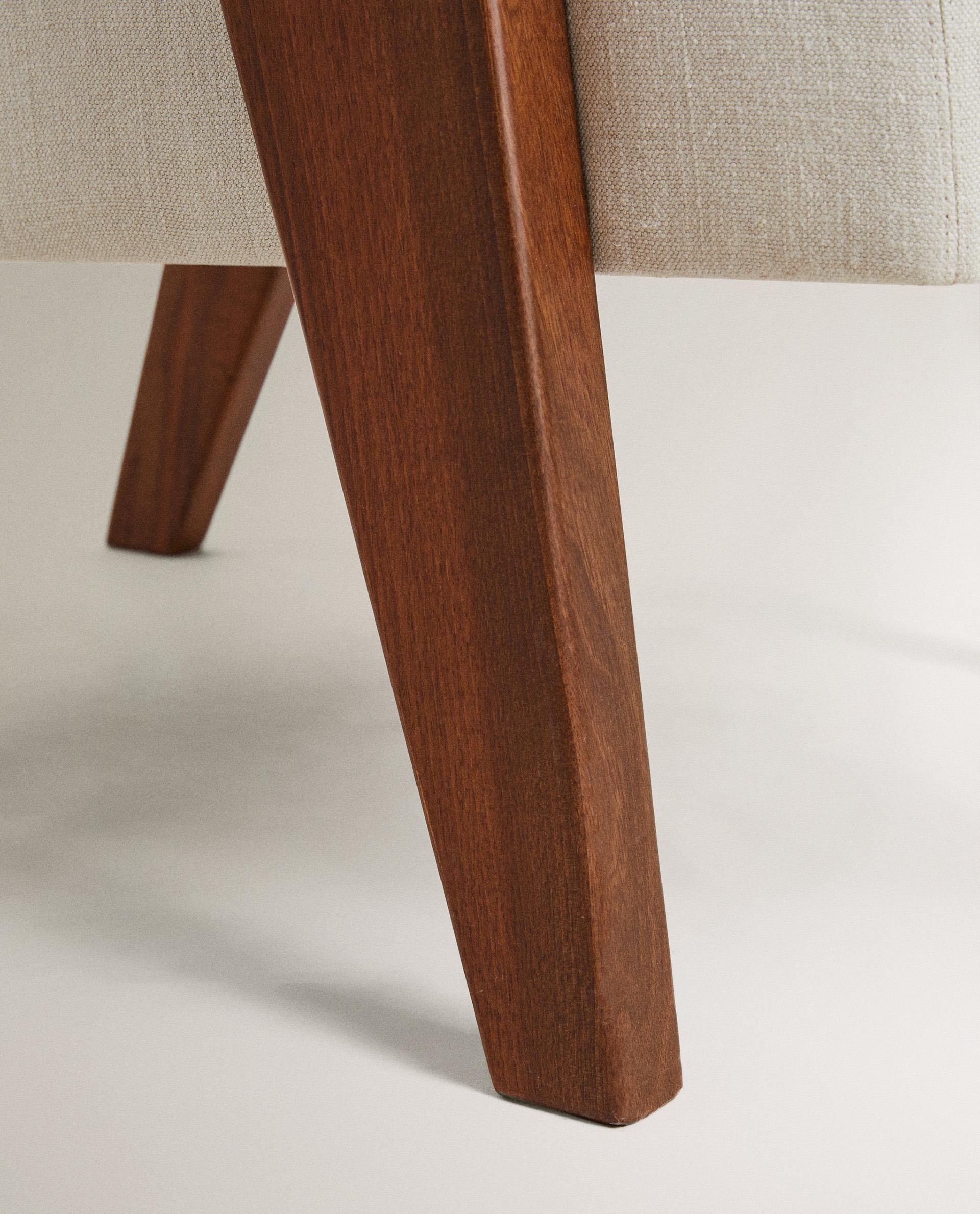 ZARA HOME BY BLASCO アップホルスタード ウォールナット アーム