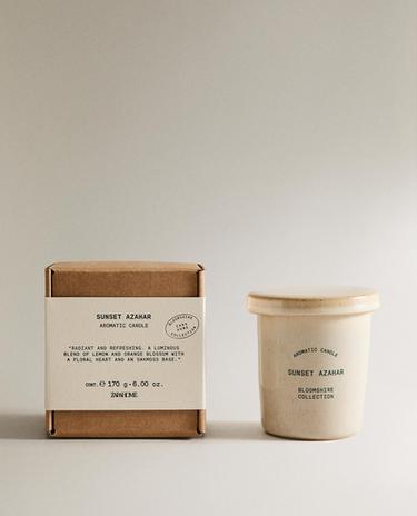 (170 G) SUNSET ORANGE BLOSSOM SCENTED CANDLE