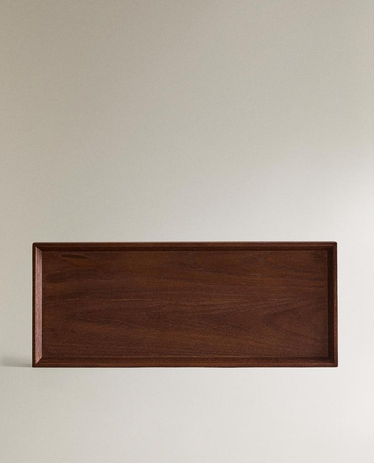 RECHTHOEKIG HOUTEN DIENBLAD