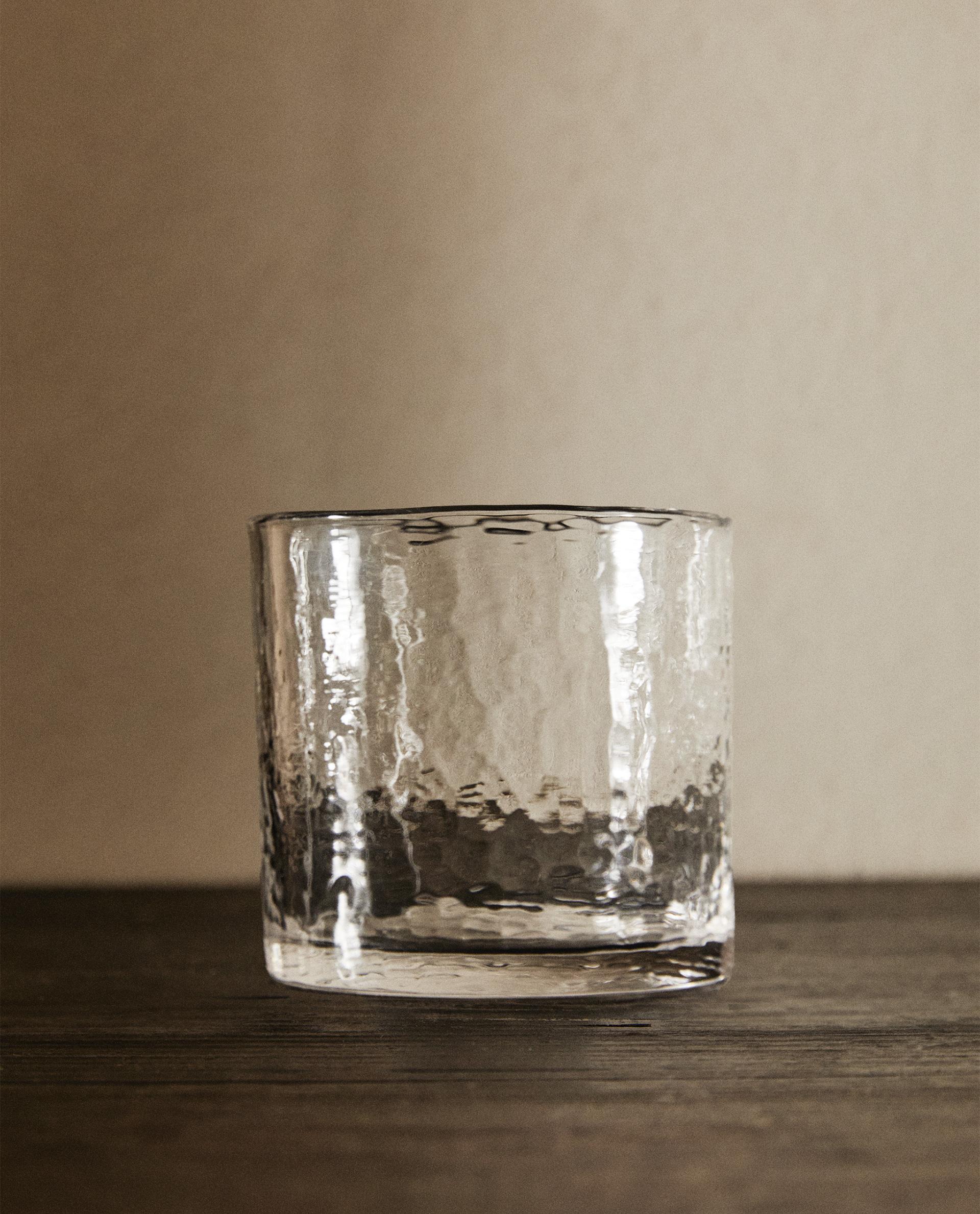 SLANTED GLASS TUMBLER