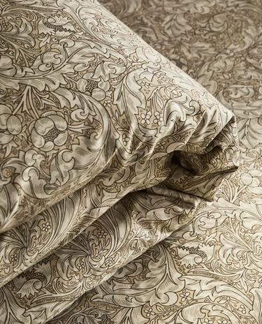 MORRIS & CO. FLORAL SATEEN COTTON DUVET COVER