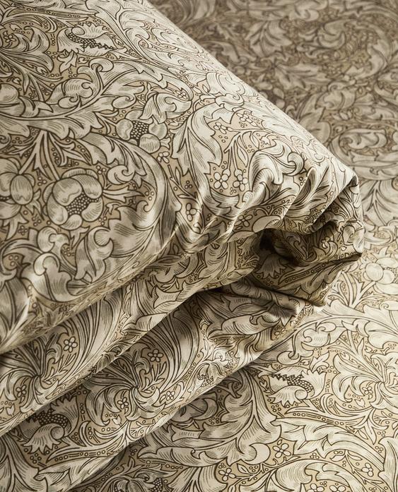 HOUSSE DE COUETTE COTON SATIN FLEURI MORRIS & CO.