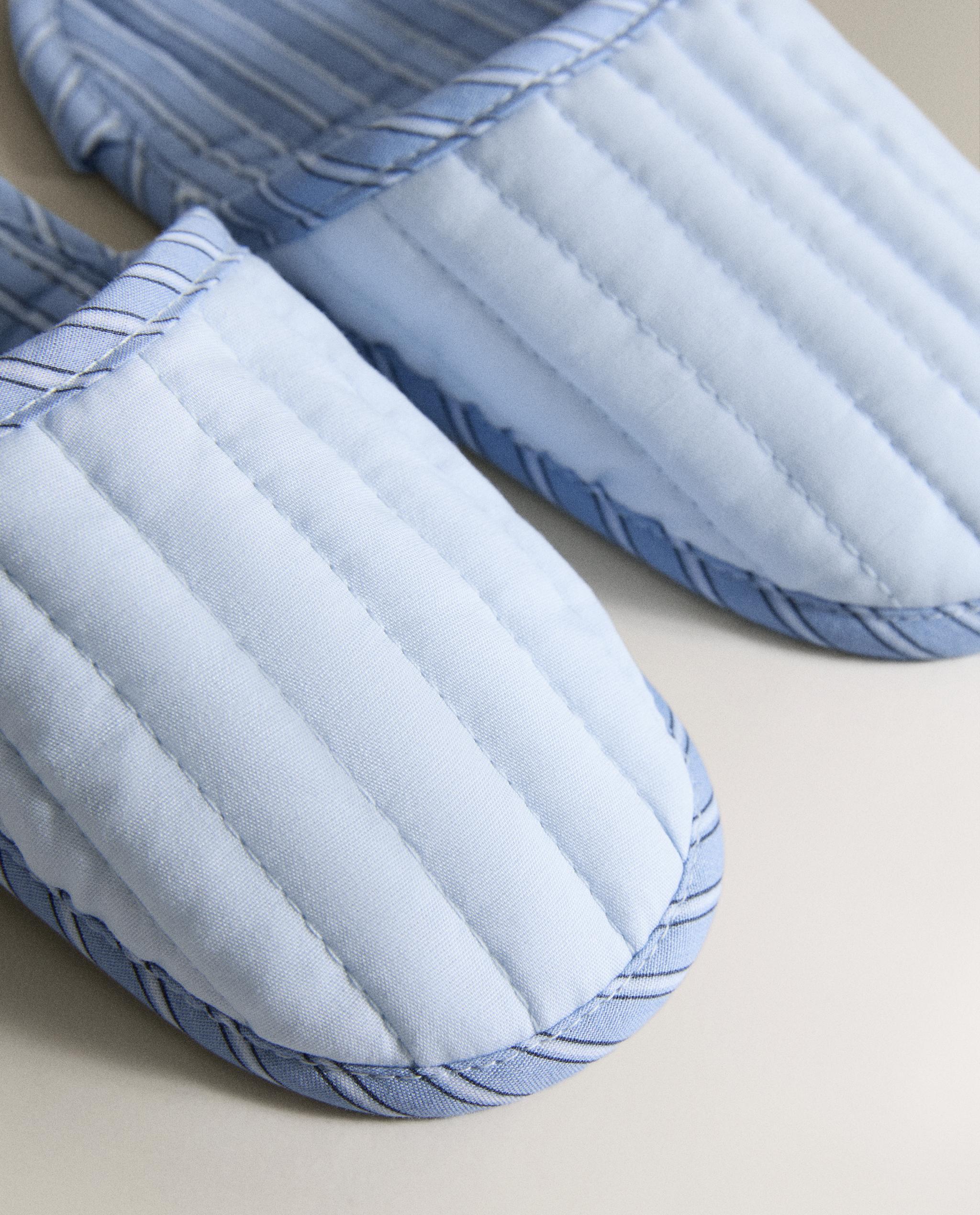 CHILDREN'S STRIPED MULE SLIPPERS product thumbnail 5